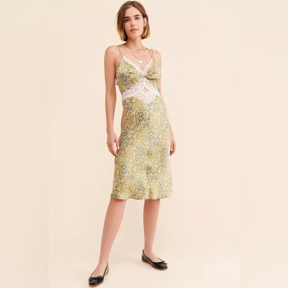 Anthropologie Paisley Slip Dress size M - Picture 10 of 10